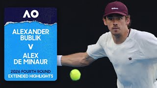 Alexander Bublik v Alex de Minaur Extended Highlights | Australian Open 2026 Fourth Round