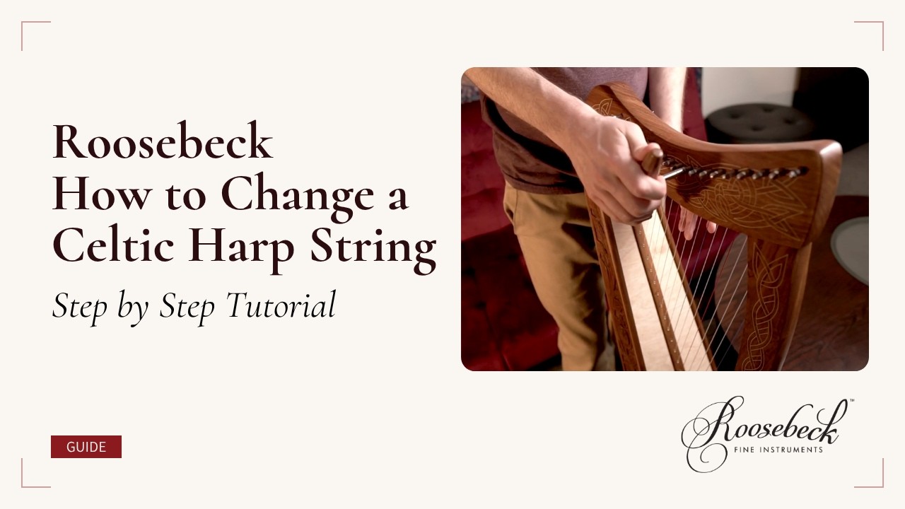 Roosebeck Minstrel Celtic Harp, 29-String Rosewood