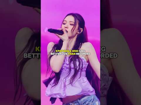KPOP IDOLS WHO SING BETTER LIVE 😱 #kpop #strawbxrryk #aespa #meovv #ellameovv #viral #shorts