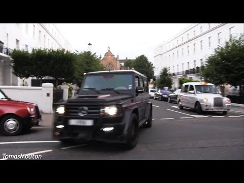 Matte black Mercedes-Benz Hamann Typhoon in London!!