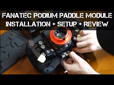 FANATEC PODIUM Advanced Paddle Module - Installation - Software Setup & Review
