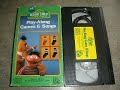 Opening To Sesame Street Play Along Games Songs 1986 VHS 1992 Case Damaged Tape