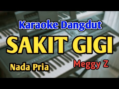 SAKIT GIGI - KARAOKE || NADA PRIA COWOK || Meggy Z || Audio HQ || Live Keyboard