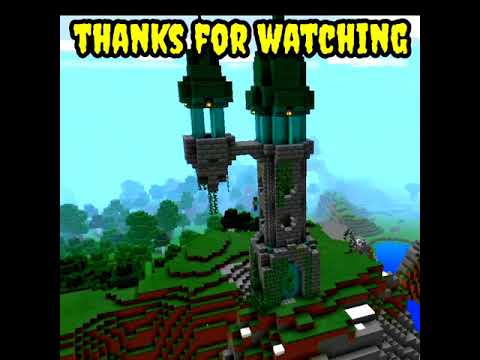 Timelapse : building wizard tower in Minecraft | #shorts | #mysteriousgamerz7