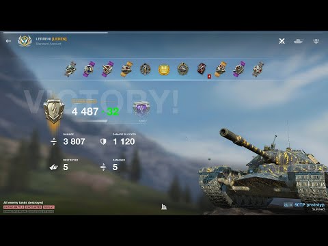 World of Tanks Blitz Guide - 50TP prototyp gameplay - How to ACE Polish heavy tank Tier 9