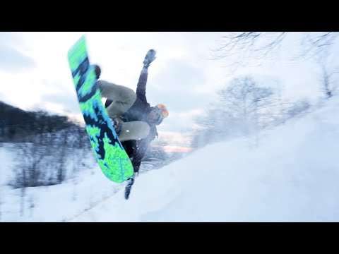 Snowboarding Grand Mere Dunes in Southwest Michigan