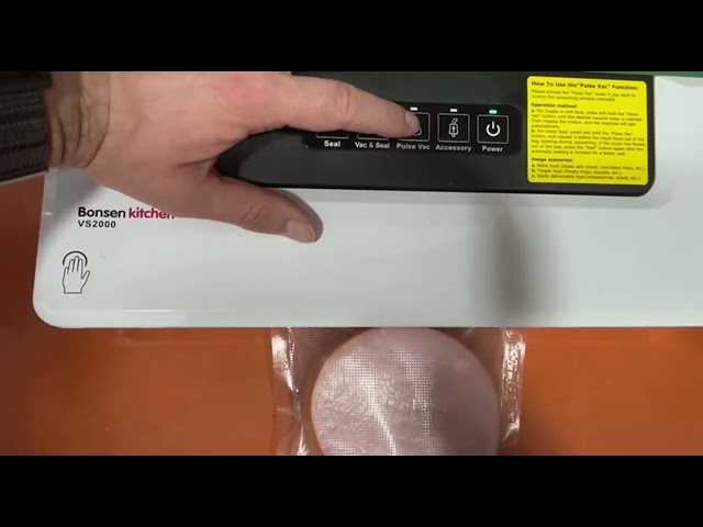 Vídeo relacionado con Bonsenkitchen Envasadora al Vacío 4 en 1 para Uso Doméstico y Comercial, Maquina al Vacio de Alimentos, Incluyendo 5 Bolsas (Blanco)