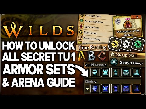Monster Hunter Wilds - Unlock ALL 4 Hidden TU1 Armor Sets FAST - Arena Easy A Rank Guide & Rewards!