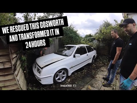 WE RESCUED THE GARDEN FIND SIERRA RS COSWORTH abandoned 15 YEARS we transform it in 24 HOURS 