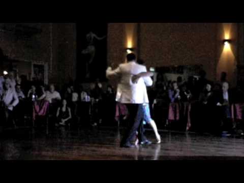  Fabian Peralta  and  Virginia Pandolfi  are  dancing  to  the  tango  "  No MIentas  "