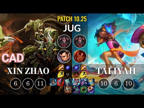HLE CaD Xin Zhao vs Taliyah Jungle - KR Patch 10.25