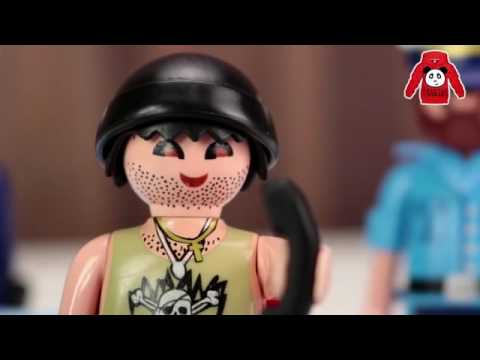 PLAYMOBIL POLIZEI   Karlchen Knack grüßt aus dem Gefängnis   Pandido TV