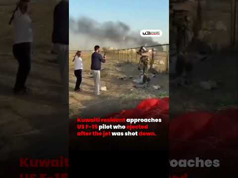 Kuwaiti Resident Approaches US F-15 Pilot After Jet Shot Down