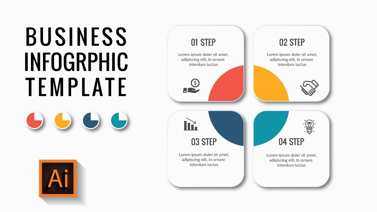 Business Infographics Creative Graphic Design  Illustrator CC Tutorial