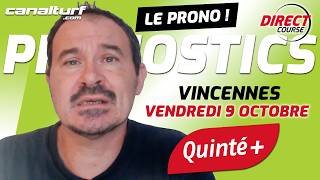emission video des courses turf pmu du Vendredi 9 octobre 2026