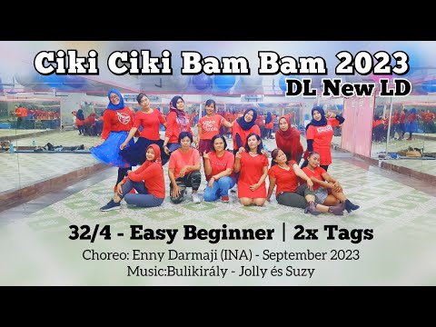 Ciki Ciki Bam Bam 2023 Line Dance | Easy Beginner | @ennydarmaji1143 (INA)