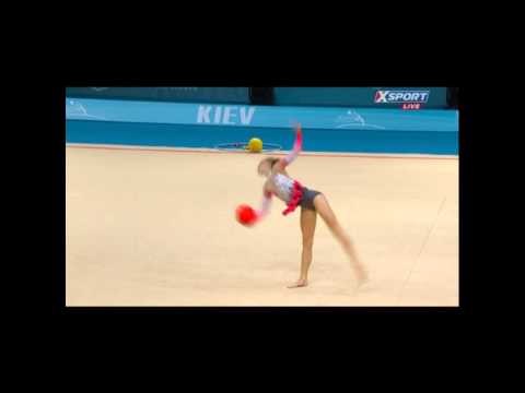 Jasmine Kerber - Ball - AA Finals - Kiev 2013 Rhythmic World Championships