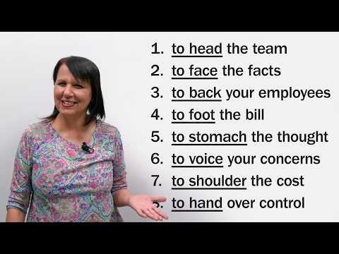 Use Body Nouns as Verbs in English!