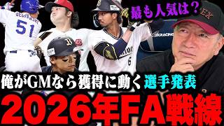 【2026年FA戦線】今オフ最大の目玉は誰だ!? 高木豊がGMなら絶対に獲得したい選手を実名発表！各球団の補強ポイントも徹底分析！
