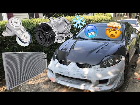 4G Eclipse(AC compressor, AC condenser, Belt Tensioner) Replacement