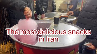 The most delicious snacks in Great weather in Iran's tourist city#tabriz #foggy