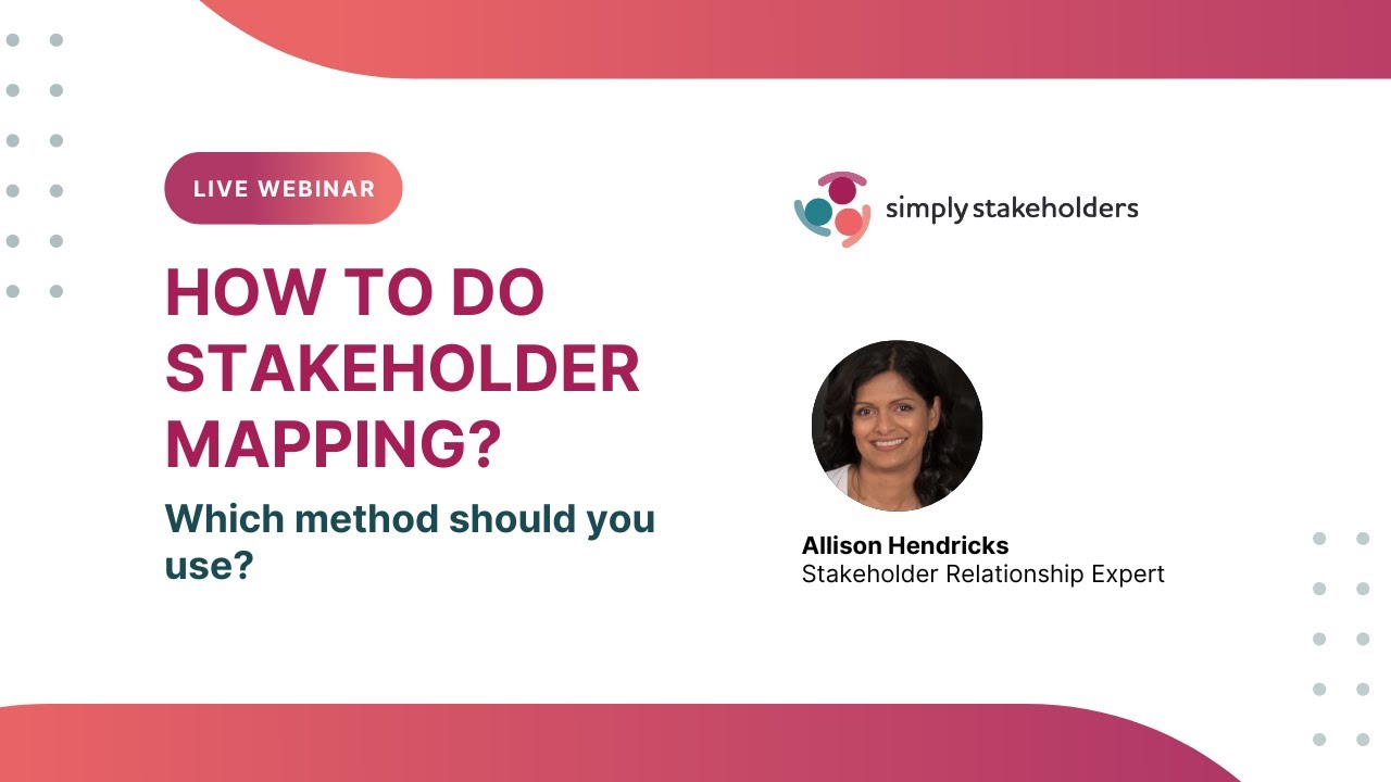 Webinar- How to do Stakeholder Mapping?
