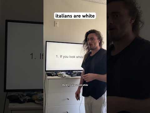 Italians don’t consider themselves white #shorts #comedy #funny
