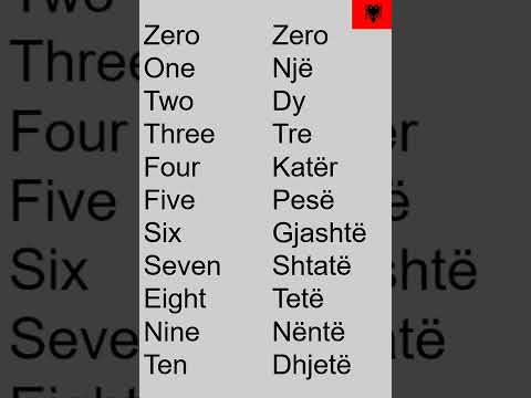 How to count to 10 in Albanian