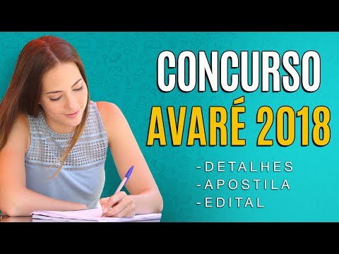 Concurso Avaré 2018 - Edital, Inscrição e Apostila para Prefeitura