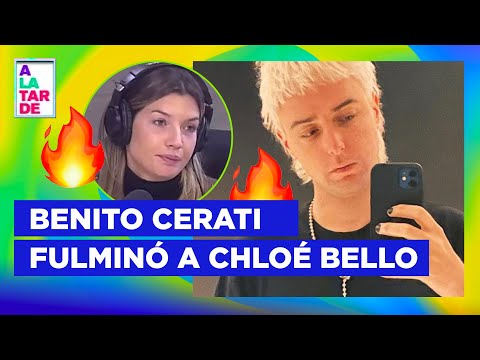 ¡DURÍSIMO! Benito Cerati le respondió a Chloé Bello