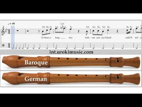 Blockflöte Lernen - Wiz Khalifa - See You Again Blockflötenunterricht Solo Tutorial Noten