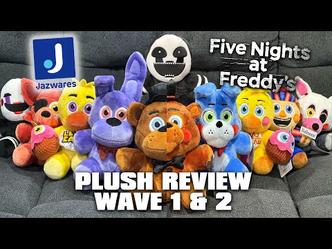 NEW Jazwares Five Nights at Freddy's Plushes! | Wave 1 & 2 REVIEW!