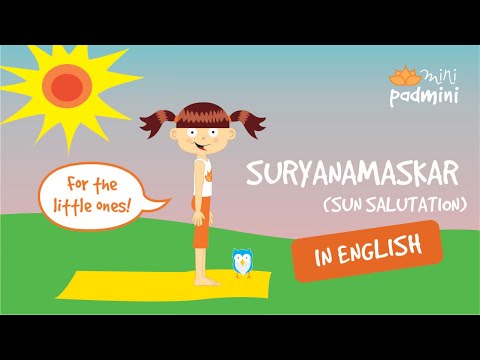 🎶 SUN SALUTATION SONG | MiniPadmini (Yoga for kids)
