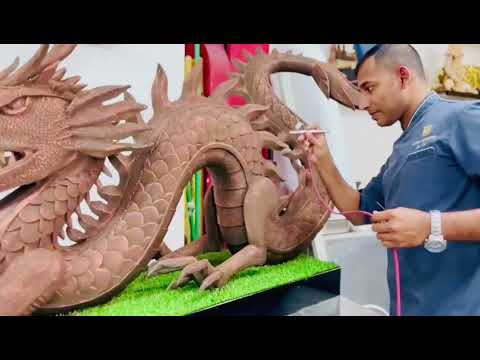 Dragon with chocolate