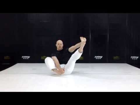 At Home Drills For Better BJJ - Seated Bat Stretch
