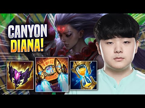 CANYON DOMINATING WITH DIANA! - DK Canyon Plays Diana JUNGLE vs Talon! | Season 2022