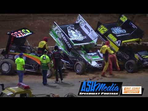 Sprintcars: Mitchell Gee Rollover - Archerfield Speedway