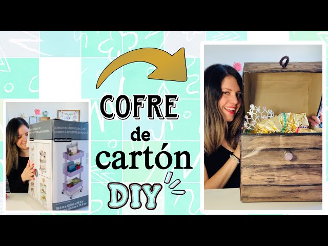 Vídeo relacionado con HMF Cofre del tesoro de madera, Cofre grande con cerradura decorativa para cumpleaños infantil | 40 x 19 x 22 cm | Francia