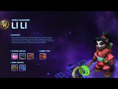 Li Li Hero Abilities Preview - Heroes of the Storm Alpha