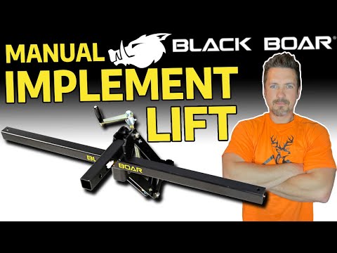 Black Boar Manual Implement Lift Review & Demo: ATV / UTV Food Plot Equipment - Sturdy Steel 💪🏻