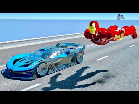 Bugatti Bolide vs Iron Man - Drag Race 20 KM EPIC RACE