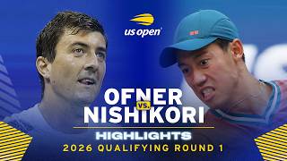 Sebastian Ofner vs. Kei Nishikori Highlights | 2026 US Open Qualifying Round 1
