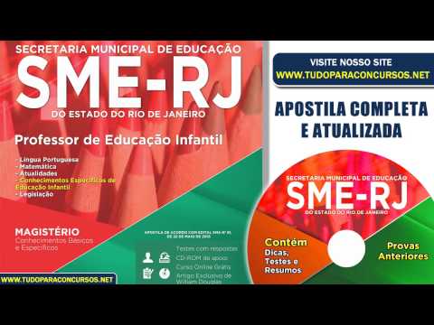 Apostila SME-RJ - Professor de Educação Infantil 2015 - Nivel Superior (Impressa)