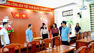Thường trực Đảng ủy phường Tam Điệp kiểm tra cơ sở vật chất, điều kiện làm việc và động viên công ch