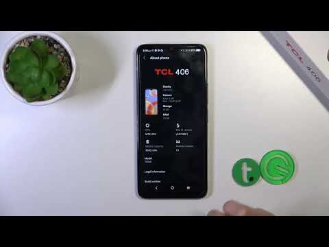 How to Check Phone Model on TCL 406? Show Smartphone Name / Model in Options!
