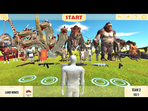 FPS Avatar All Weapons vs Every Animals. Animal Revolt Battle Simulator