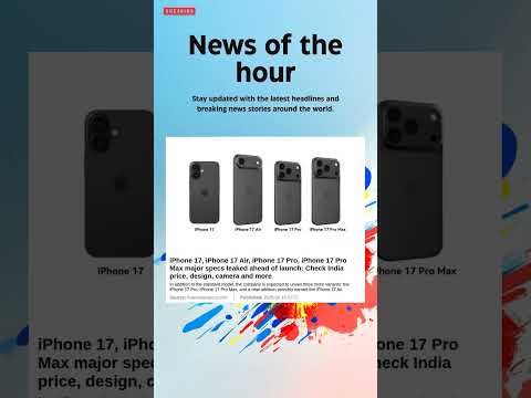 Breaking News: iPhone 17, iPhone 17 Air, iPhone 17 Pro, iPhone 17 Pro Max major specs #iphone