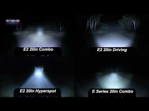 Rigid Industries 20" E Series Lightbar Comparison - SnakeRacing