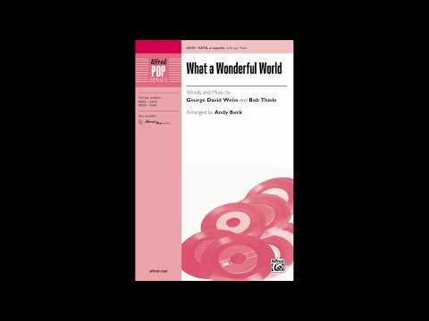 What a Wonderful World (SATB, a cappella), arr. Andy Beck – Score & Sound