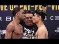 ERROL SPENCE JR & MIKEY GARCIA FACE TO FACE! BOTH AMPED UP TO FIGHT AT WEIGH IN - FULL WEIGH VIDEO